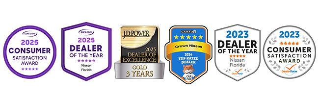 Awards from JD Power carfaz cars.com and dealer rater