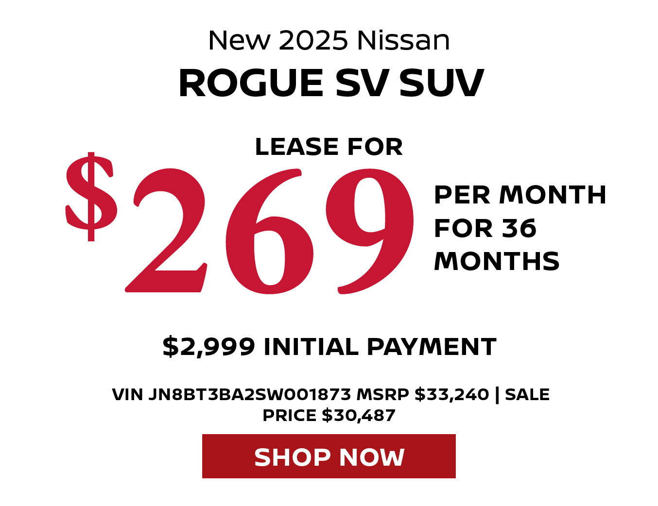 2024 Nissan Rogue Platinum SUV offer