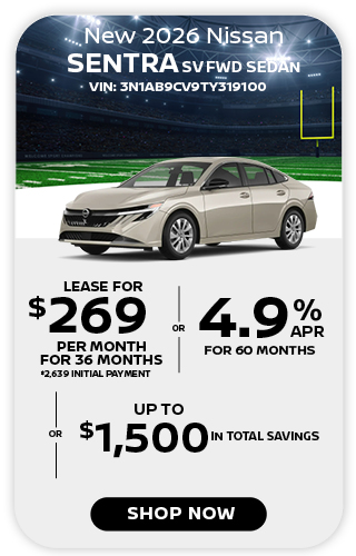 New 2026 Nissan Sentra SV FWD offer