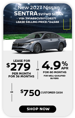 New 2026 Nissan Sentra SV FWD offer