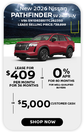 New 2026 Nissan Pathfinder SV 2WD SUV offer