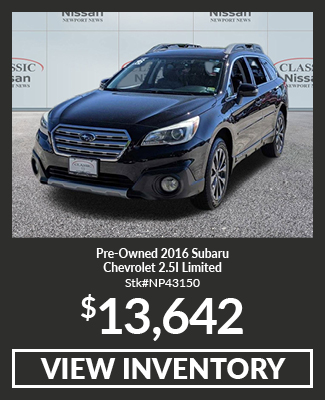 Pre-Owned 2016 Subaru Outback