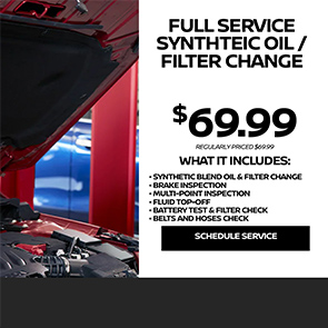 Full service Synthteic Oil Filter Change