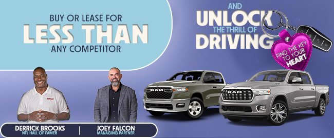 Buy or lease for LEss than any competitor and unlock the thrill of driving - CDJR of Tampa Bay