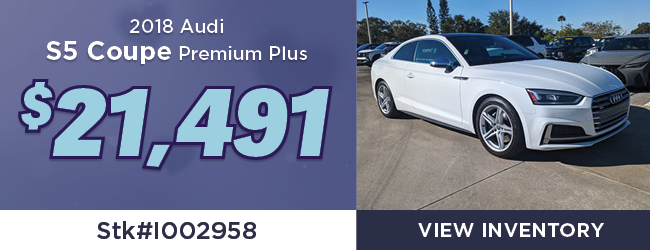 Used 2018 AUDI S5 COUPE PREMIUM PLUS