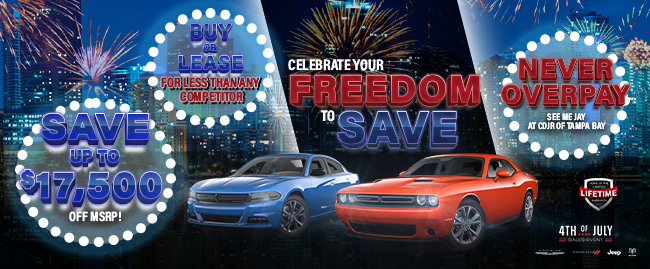 Celebrate your Freedom to save at CDJR of Tampa Bay