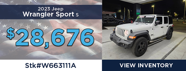 Used 2023 JEEP Wrangler Sport S 