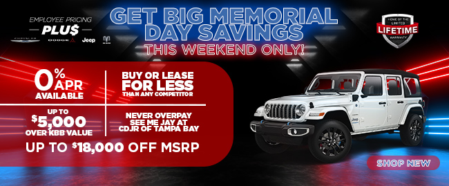 Big Memorial Day Savings Tampa Bay