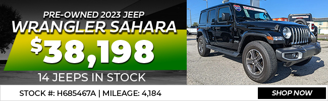  Pre-Owned 2023 Jeep Wrangler Sahara