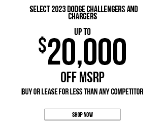 Select 2023 Dodge Challengers and Chargers offer