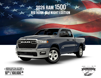 2026 Ram 1500 Big Horn 4x4 Night Edition