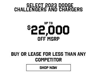 special on Dodge Challenger and Charger