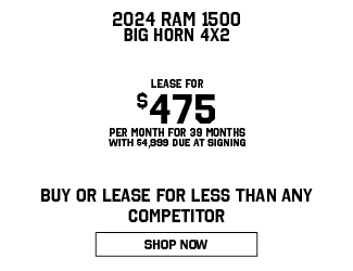 special offers on RAM 1500 Big Horn