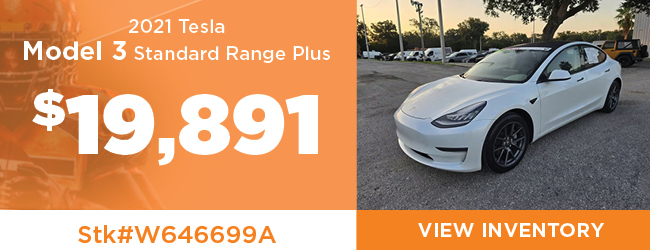 Used 2021 Tesla Model 3 Standard Range Plus