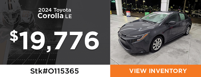 Used 2024 Toyota Carolla LE offer