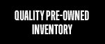 quality preowned inventory