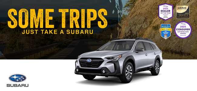 some trips just take a subaru