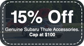 Genuine Subaru Thule Accessories - Cap at $100