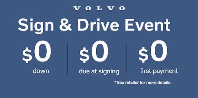 Volvo Sign and Drive event