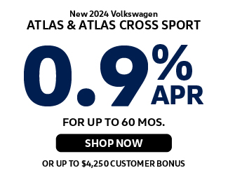 2024 Volkswagen Atlas and Atlas Cross Sport offer