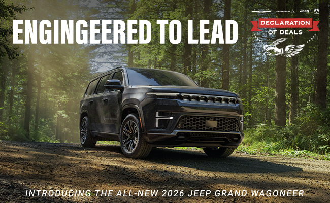 engineered to lead, introducing all new Wagoneer