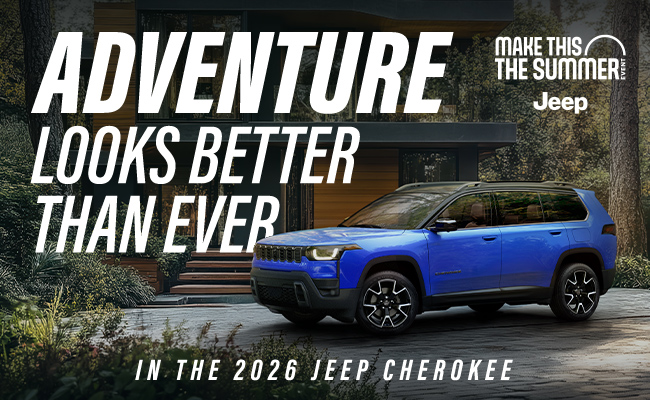 Adventure looks better than ever - In the 2026 Jeep Cherokee