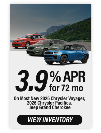 2026 Chrysler Voyager, Pacifica Jeep Grand Cherokee offer