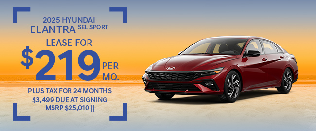 offer on new 2025 Hyundai Elantra