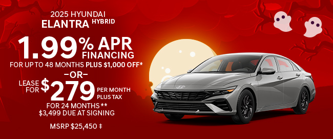 offer on new 2025 Hyundai Elantra Hybrid