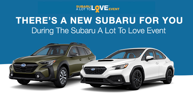 There is a new Subaru for you during the Subaru A lot to Love Event