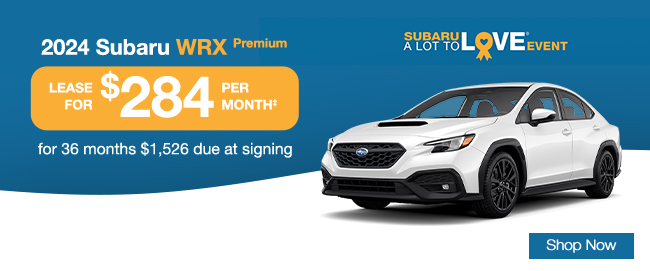 Subaru WRX offer