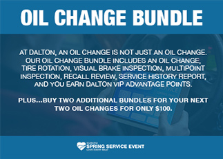 Oil Change Bundle special