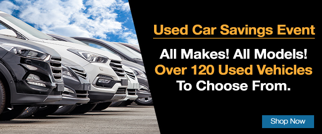 over 120 used vehicles to choose from