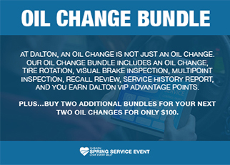 Oil change bundle