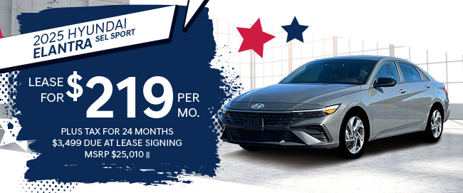 offer on new 2025 Hyundai Elantra