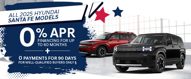 offer on new 2025 Hyundai Santa Fe models