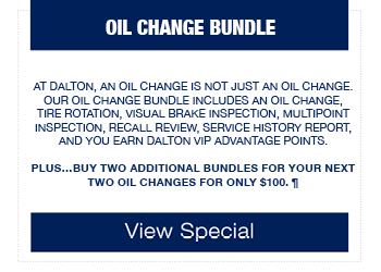 Oil Change Bundle special