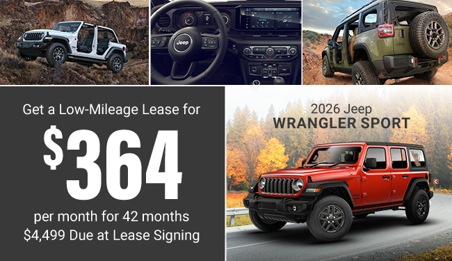 2026 Jeep Wrangler Sport offer