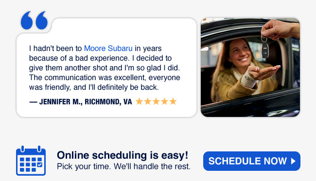 Moore Subaru Service reviews Schedule Now