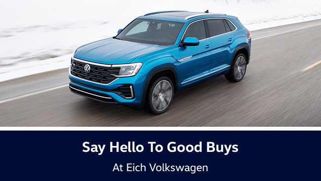 Say hello to good buys at Eich Volkswagen