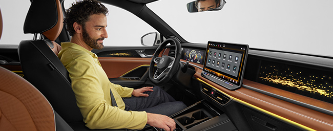 Interior shot of new Tiguan
