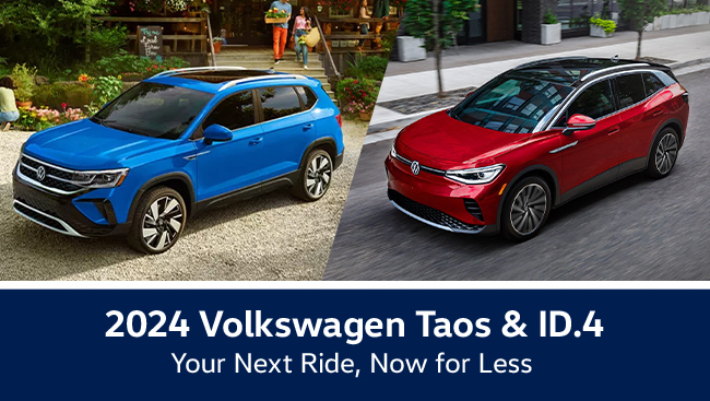 2024 Volkswagen Taos and ID4 offer