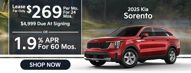 special offers on 2025 Kia Sorento