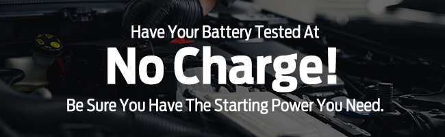 Have your battery tested at no charge