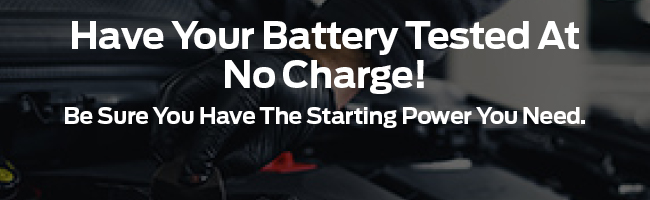 Have your battery tested at no charge