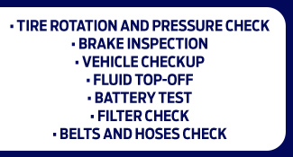 he Works<sup>&reg;</sup> Package Synthetic Blend Oil Change and More Offer