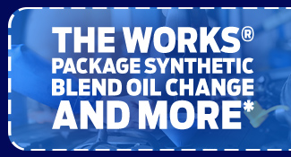 The Works Package Synthetic Blend Oil Change and More