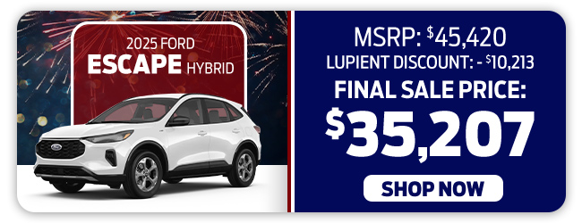 2025 Ford Escape Hybrid Offer