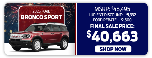 2025 Ford Bronco Sport Offer