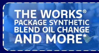 The Works Package Synthetic Blend Oil Change and More